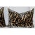 Modern Vintage Tiger Striped Velvet Lumbar Pillows - A Pair For Sale - Image 3 of 6