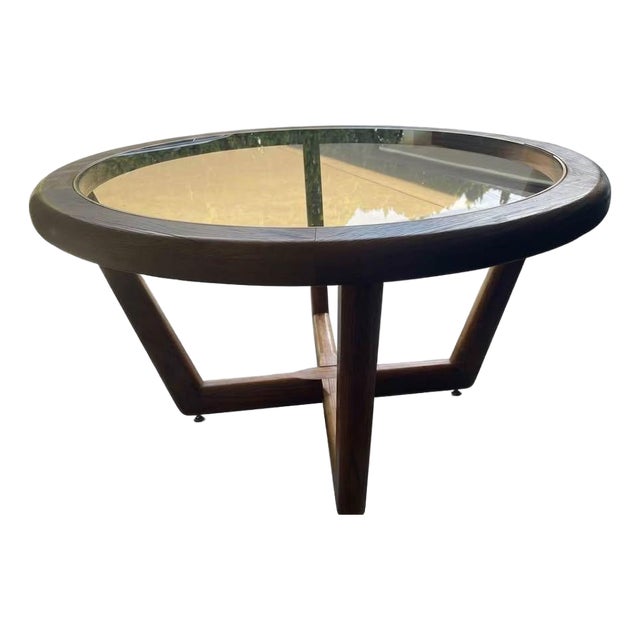 Vintage 46" Circular Dining Table For Sale