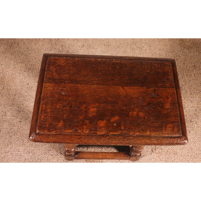 Early 17th Century Oak High Stool For Sale - Image 10 of 11