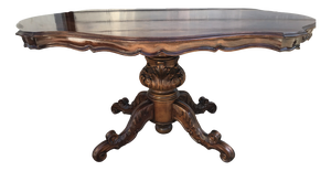 Italian Baroque Oval Table with Irregular Shapes, 1970s