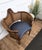 Louis XV Italian Carved Wood and Cane Back Armchair, 1960s For Sale - Image 6 of 9