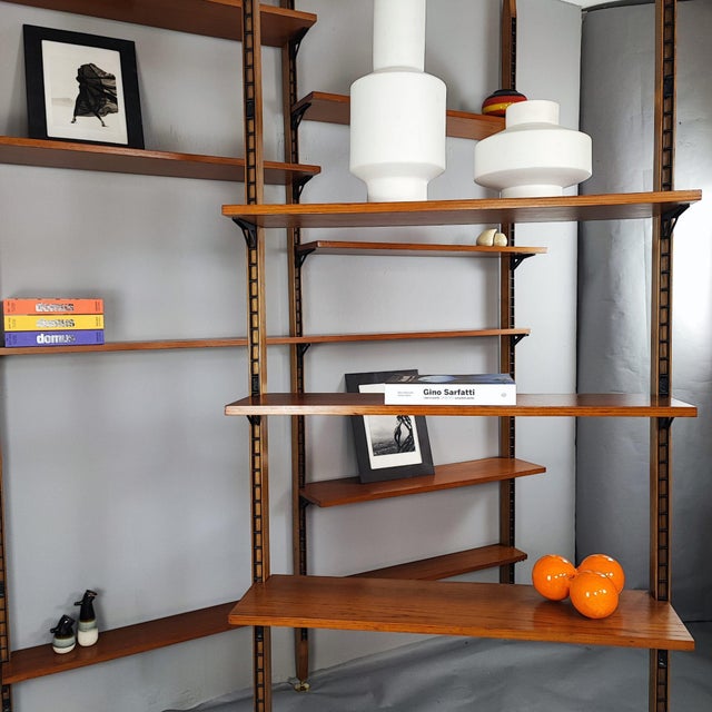 Swedish Cielo Terra Teak Bookcases, Italian Design from the 1960s For Sale - Image 3 of 11