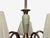 1950s Nordiska Kompaniet, Chandelier, Green Lacquered Wood, Brass For Sale - Image 10 of 13