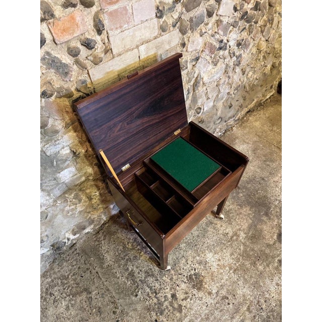 Vintage Danish Sewing Table, 1950s For Sale - Image 4 of 18