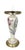 Mid 20th Century Mid 20th Century Art Deco Stye Mushroom Table Lamps With Irises - a Pair For Sale - Image 5 of 7