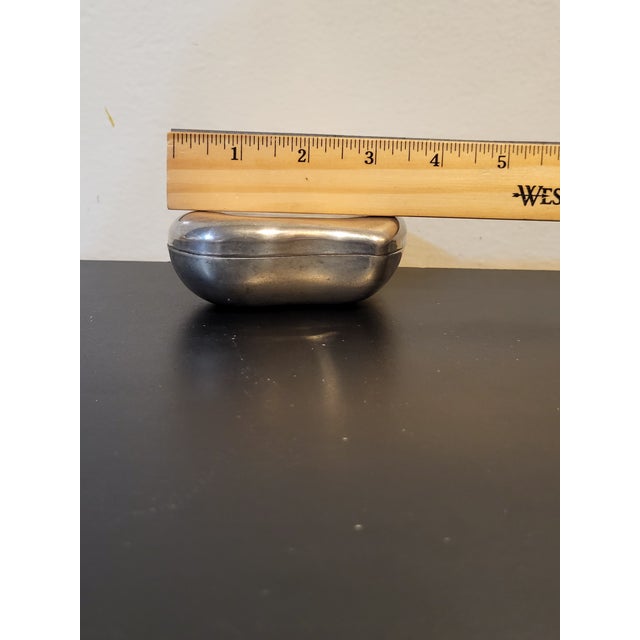 1980s Godinger Heart Shaped Vintage Silver Ring Box For Sale - Image 11 of 12