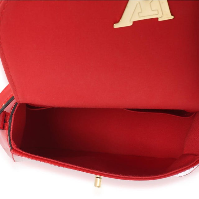 Red Monogram Vernis Pasadena Shoulder Bag For Sale - Image 9 of 9