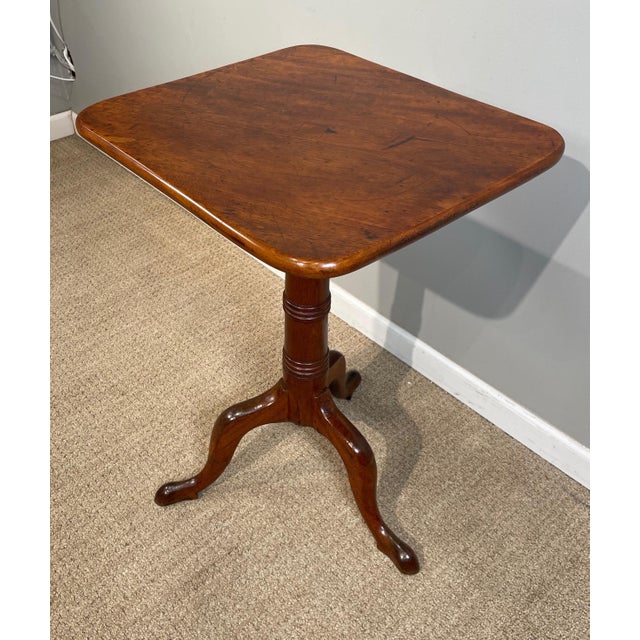 Late 18th Century George III Mahogany tilt-top Tripod Table For Sale - Image 5 of 12