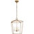 Chapman & Myers for Visual Comfort Signature Darlana Medium Lantern in Antique-Burnished Brass For Sale
