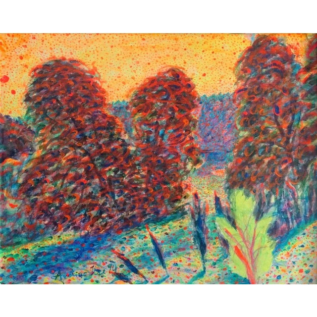 Ilze Avotina, The Coming, 1994, Acrylic on Cardboard For Sale - Image 4 of 4