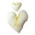 Yellow Lace Hearts Pack of 2 Handmade For Sale