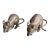 Whimsical Pair of Miniature Verdigris Bronze Mice Sculptures - a Pair For Sale