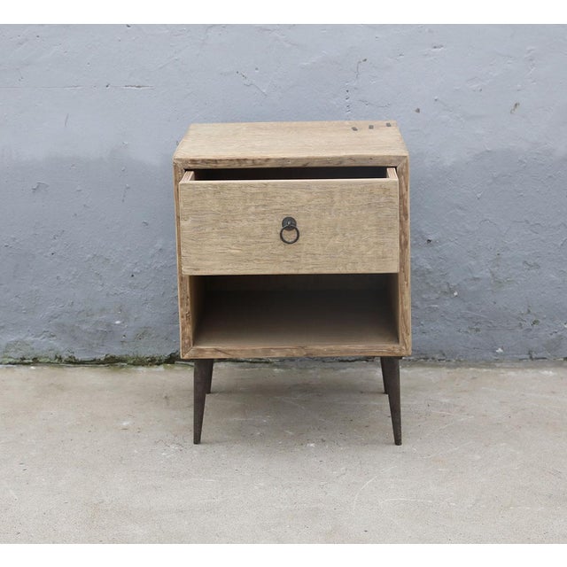 Reclaimed Pine Nightstand For Sale - Image 4 of 5