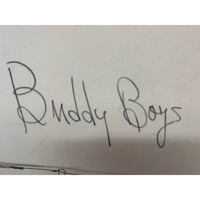 Abstract Expressionism Louis Bording Buddy Boys Original Painting, Signed For Sale - Image 3 of 12