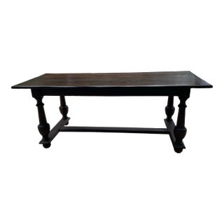 Vintage French Country Farm Dining Table For Sale