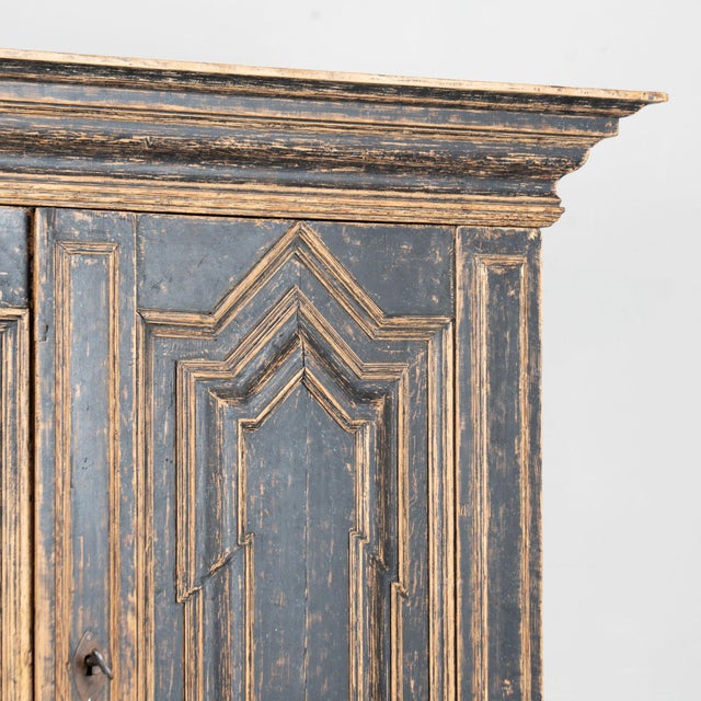 Black 18th Century Black Baroque Swedish Cabinet For Sale - Image 8 of 15