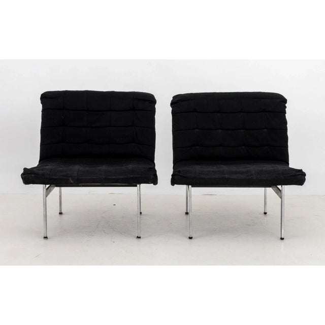 Postmodern Italian Modern Chrome Lounge Chairs, Pair For Sale - Image 3 of 6