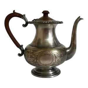Vintage 1900s Sheffield Reproductions Silver Plate on Copper Teapot