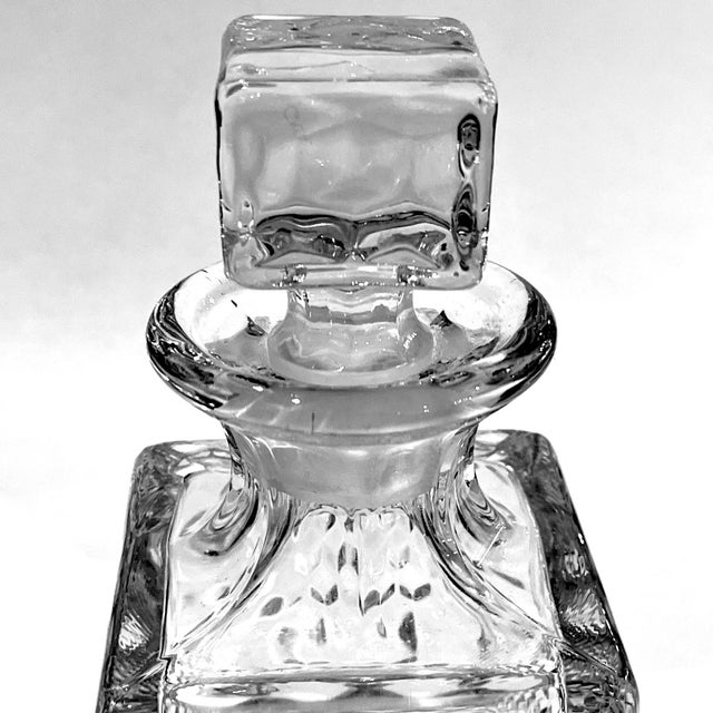 Modern 1960's Fostoria Glass America Decanter For Sale - Image 3 of 9