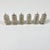 1950s 1950s Vintage Chinoiserie Chippendale Hollywood Regency Sterling Silver Pagoda Pepper Shakers - Set of 6 For Sale - Image 5 of 11