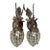 Late 20th French Louis XVI Bronze Deer Wall Lamps Sconces Pair For Sale