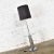 George Kovacs Mid 20th Century Mid-Century Modern Floor Lamp Chrome Cylinder With Attached Glass Side Table Style of George Kovacs For Sale - Image 4 of 13