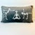 American 1990s Vintage Boho Chic Skelton Yoga Lumbar Decorative Halloween Pillow, Feather-Down For Sale - Image 3 of 15
