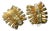 MCM Jewelry Schreiner of New York: Vintage Starburst Earrings With Amber and Citrine Glass Crystal, Pair For Sale