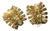 Schreiner of New York: Vintage Starburst Earrings With Amber and Citrine Glass Crystal, Pair For Sale