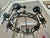 1960s Large Spanish Revival Metal Forged Black Chandelier For Sale - Image 9 of 17