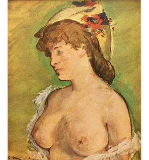 1949 After Edouard Manet "The Blonde With Bare Breasts" First Edition Parisian Print