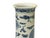 Asian Oriental Small Blue White Kirin Graphic Cylinder Shape Porcelain Art Vase For Sale - Image 3 of 12