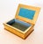 Stunning vintage French style gilt wood and eglomise box with a turquoise velvet lining. This piece looks to be French or...
