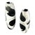 Postmodern Abstract Tessellated Stone Vases - Set of 2 For Sale