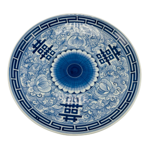 Blue and White Chinoiserie Charger Platter