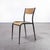 French Black Tapered Leg School Dining Chairs from Mullca, 1950s, Set of 6 For Sale - Image 3 of 17