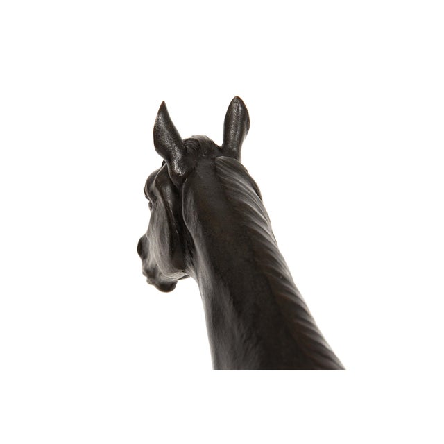 French Antique Bronze Sculpture of Racehorse by Francois Peyrol Ca. 1910 For Sale - Image 14 of 18
