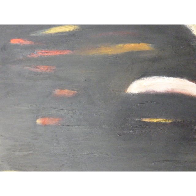 "Smiling at Night" Abstract Oil and Acrylic Painting by Scott Spencer For Sale In Los Angeles - Image 6 of 7