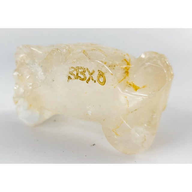 Gemstone 1970s Chinese Rock Crystal Quartz Laughing Buddha Figure For Sale - Image 7 of 9