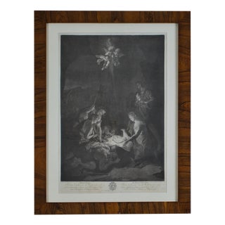 Johann Elias Haid after Adriaen van der Werff, The Nativity, 1770s, Mezzotint, Framed For Sale