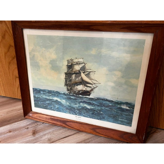 Printmaking Materials Vintage Print Titled "Red Jacket" by Artist Hugh Knollys For Sale - Image 7 of 10