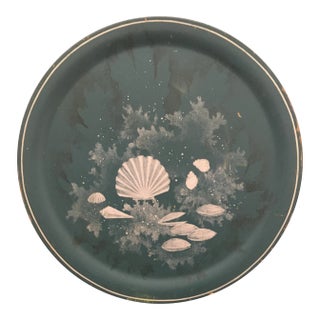 Vintage Wooden Decorative Charger Plate For Sale