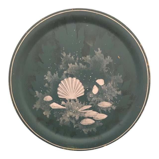 Vintage Wooden Decorative Charger Plate For Sale