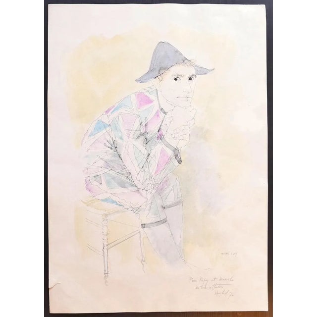Man is an original lithograph realized by the French artist Michel Ciry in 1970. Signed and dated on the lower right....