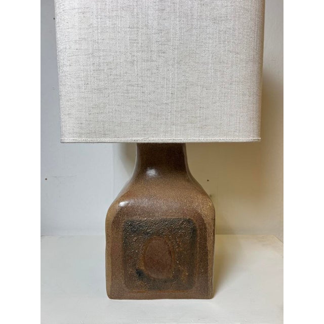 Mid-Century Modern Ceramic Table Lamp, Italy, 1970s For Sale - Image 4 of 4