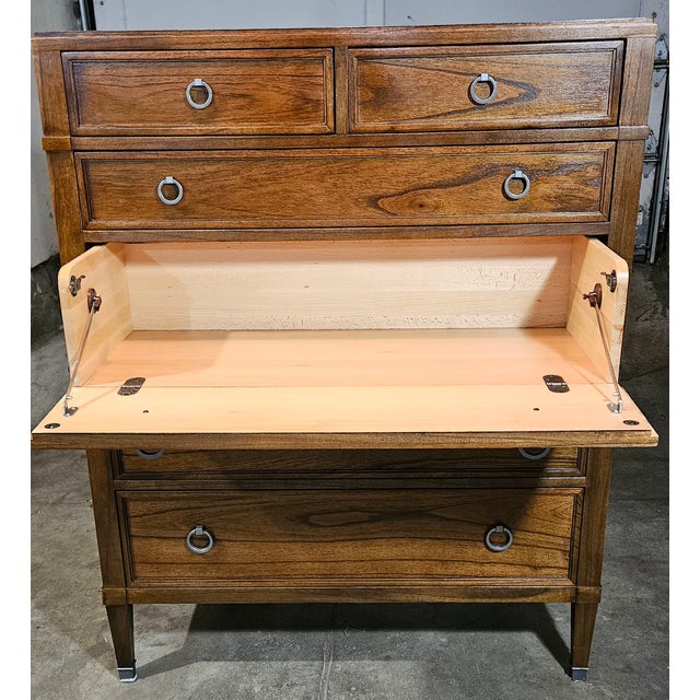 Mid-Century Modern Vanguard Furniture Julious Cabinet Tallboy/Secretary Desk For Sale - Image 3 of 14