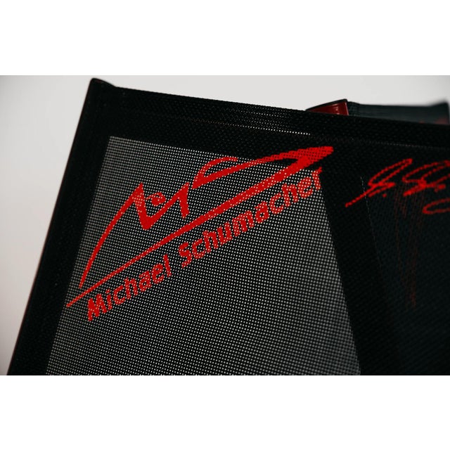 F1 Memorabilia Folding Chairs in tribute of Michael Schumacher, 2000s, Set of 2 For Sale - Image 3 of 12