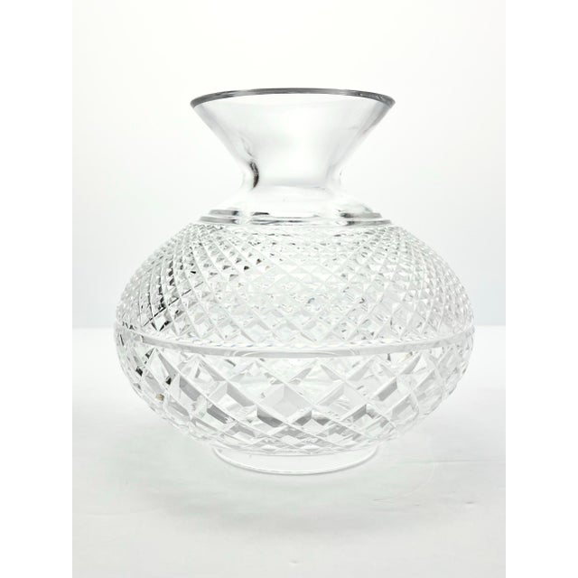 1990s Waterford Inishmore/Inishmaan, Alana Electric Crystal Hurricane Table Lamp For Sale - Image 9 of 12