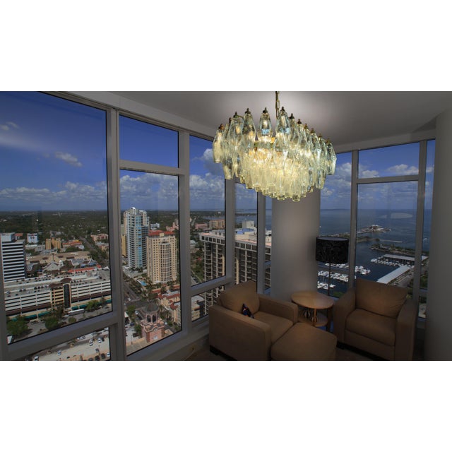 Murano Poliedri Chandeliers, 1970, Set of 2 For Sale - Image 7 of 18