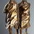 Figure of Carabinieri Couple in the Storm in Bronze For Sale - Image 4 of 9